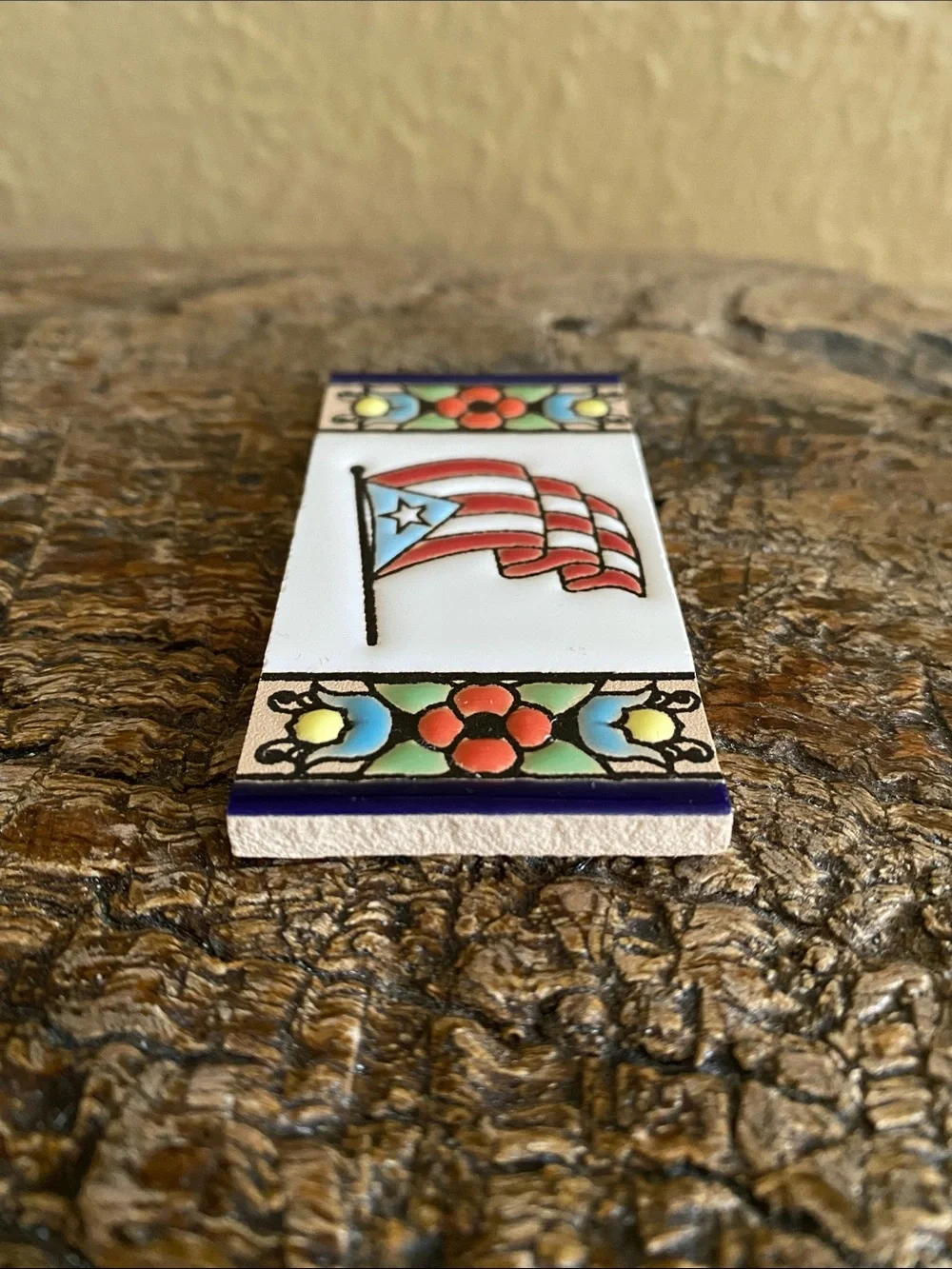 🇵🇷Puerto Rico🇵🇷Miniature Ceramic Flag Tile - Picture 4 of 6